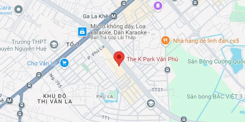Vị trí dự án The K Park Hà Đông